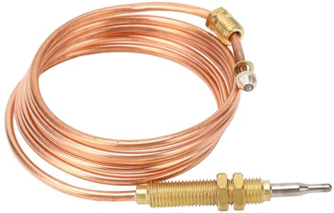 120 Cm Kupfer-Thermoelement-Ersatz, Universeller Gas-Thermoelement-Sensor, Gasherd-Ersatz-Thermoelement für Öfen, Gasöfen, Kessel und Warmwasserbereiter