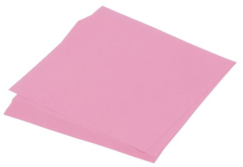 QUARKZMAN 50 Blatt Origami Papier, doppelseitiges Bastelpapier rosa 13 x 13 cm Bastelpapier Set 70 g/m², Faltpapier Quadratisch für Kinder-Erwachsene, DIY, Schul-Kunsthandwerksprojekte