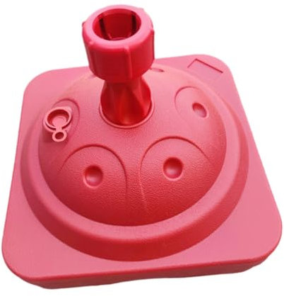 F Fityle Parasol Stand Umbrella Base Sun Shades Parasol Attachment Umbrella Holder Water or Sand Fillable for Yard Picnic Deck Balcony, Red