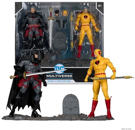 McFarlane Toys DC Multiverse Batman vs Professor Zoom (Flashpoint) Actionfigur, 17,8 cm, 2 Stück