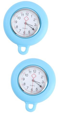 WRITWAA 2stücke Portable Watch Schwesternuhr Leichtgewichtige Fob-Uhr Für Ärzte Und Pflegekräfte Für Einsatz Kliniken Und Schulen Royalblau Ohne Lanyard
