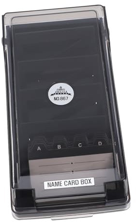 STOBOK Große Business Card Box Mit Transparentem Deckel Langlebiger Kartenhalter Organizer Wasserdichte Visitenkarten-aufbewahrung Für Büro Und Schreibtisch Praktischer Karten Dokumenten