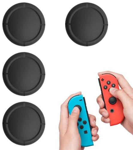 4 Controller Switch Grip capuchons de remplacement, Switch Thumbstick protection silicone Grip Protector Accessory, 3D Grip Cover