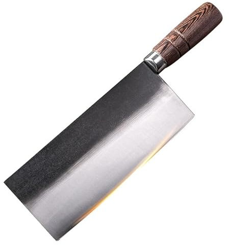 Couteau à découper Les os Couteau de Cuisine forgé Couteau à Viande en Acier Inoxydable Couteau à découper Les légumes Couteau à Manche en Bois Couteau de Cuisine de Chef de Boucher