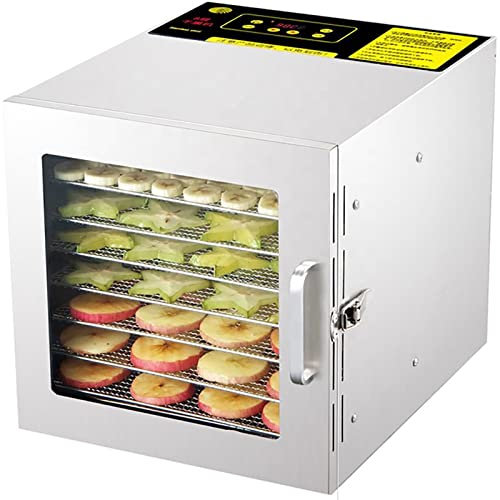 WOTZOV Déshydrateur Alimentaire 8 Plateaux en Acier Inoxydable, 600 W, contrôle Tactile numérique, déshydrateur Alimentaire, déshydrateurs de Viande pour Aliments et Viande séch