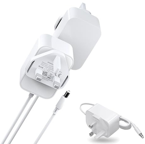 12V 2A/2000mA Power Supply Adapter, AC 100-240V 50/60Hz to DC 12V 2A/2000mA 24W 5.5x2.1mm Compatible with BT-Openreach-EchoLife-HG612-Fibre-optic-Modem ONT Openreach White 4.9ft