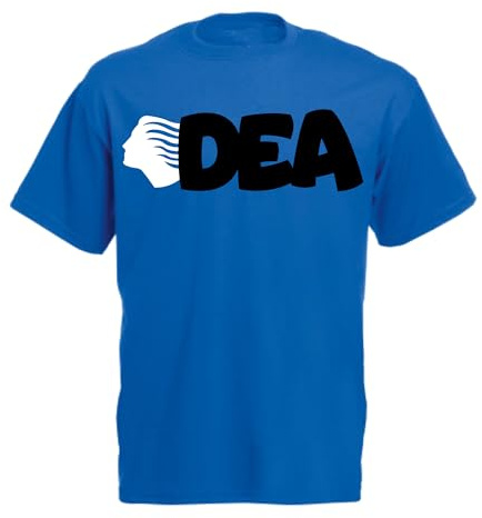 Vestipassioni t-Shirt DEA Anche per Bambini, Bergamo, Maglietta Personalizzabile, Sport Calcio Italia Supporters Tifosi Ultras, (Azzurro, 7-8 Anni)