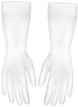 SEWOART Reusable Kitchen Cleaning Gloves Random Pattern Lightweight Pvc Dishwashing Gloves Comfortable Fit Household for Washing up Cooking