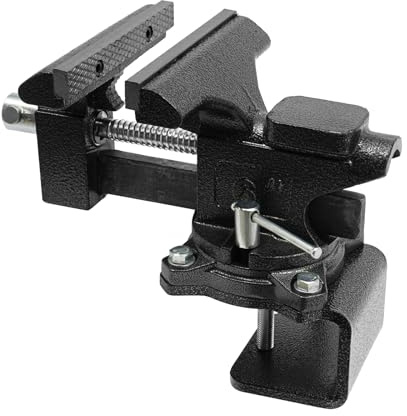 Étau de table rotatif à 270° - Ouverture de 115 mm - 2 en 1 - Multifonction - Pour le travail du bois