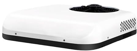 SXHEYUY Aire Acondicionado 12V Aire Acondicionado Autocaravana Con Refrigerante Con Función De Control Remoto/Función Frío Para Monovolúmenes, Camionetas, Autocaravanas,blanca,12v