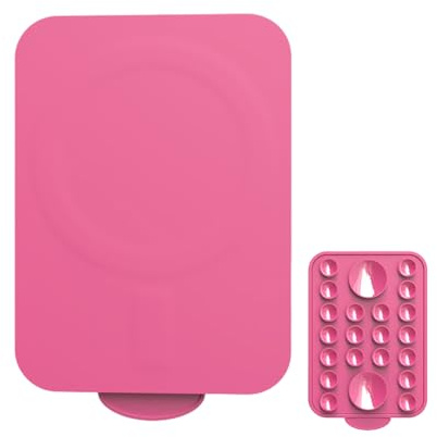 Yianyal Supporto appiccicoso per telefono | Fissaggio adesivo in silicone per cellulare | Supporto magnetico portatile per presa di vista vlog selfie specchio auto parete viaggio