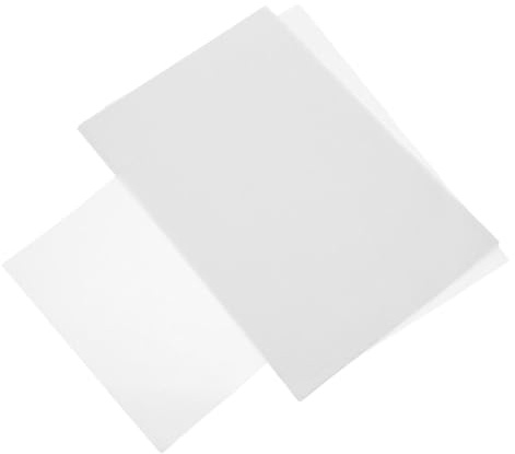 Mikikit 20 Fogli Colla Termofusibile Bifacciale 20X30Cm Adesivo da Stirare per Toppe Patchwork Tessuti Riparazione Cucito Fai da Te Resistente Lavaggi