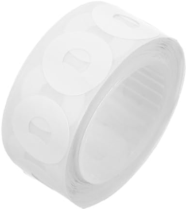 SAFIGLE Pegatinas de Refuerzo para Agujeros de Papel, 250 Unidades en Rollo, Pvc Blanco Autoadhesivo, Anillos Reforzadores para Carpetas y Cuadernos, Accesorios de Oficina para Protección