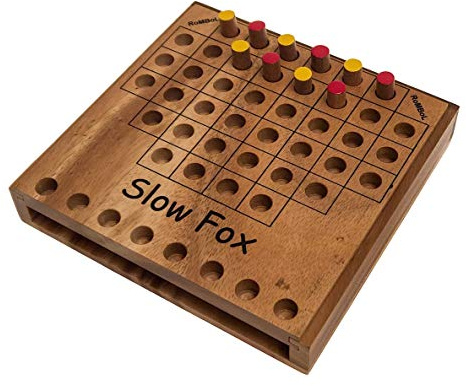 ROMBOL Slow Fox (Hartmut Kommerell, Tyskland, 2014) träspel, taktikspel och strategispel för 2 personer