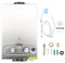 Iglobalbuy Calentador de agua a gas atmosférico sin tanque Calentador de agua a Gas GLP Butano Propano (8L)