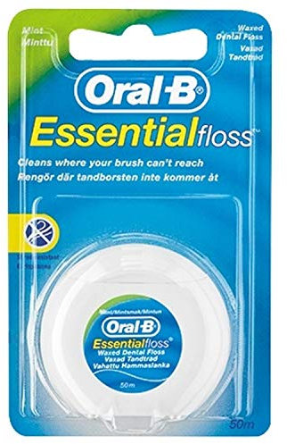 Oral B Essential Floss Mint Waxed 50m x 12 Packs by Procter & Gamble