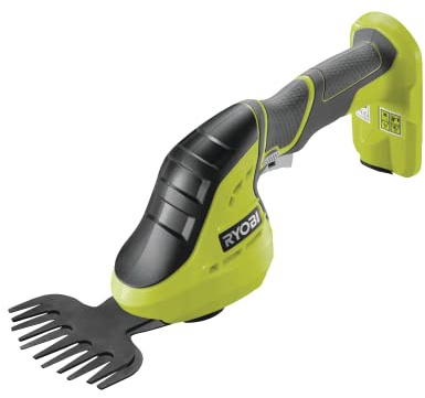 Ryobi OGS1822 One Plus Cordless 2-in-1 Grass Shear and Shrubber, 18 V, Hyper Green