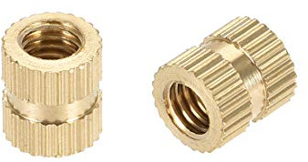 uxcell knurled Insert Nuts, 30Pcs M5 x 0.8mm Female Thread Brass Threaded Insert Embedment Nut for 3D Printer