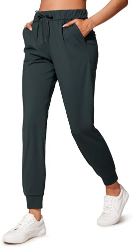 CRZ YOGA Mujer Pantalones de Chándal con Cordón Pantalones Deportivos de Tobillo con Bolsillos Laterales Melanita 38