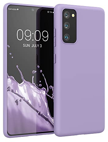kwmobile Hülle für Samsung Galaxy S20 FE TPU Case - Handyhülle unterstützt kabelloses Laden, Flexible Schutzhülle, gummiertes Cover in Veilchen Lila