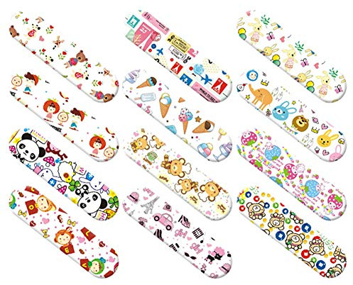 Süße Bandagen - 120 Stück Cartoon Bandagen Klebebänder，Wundpflaster Erste Hilfe Hämostase Pflaster Kinderpflaster Selbsthaftend Wasserfestes Bandage Pflaster Hämostase Klebebandagen für Kinder