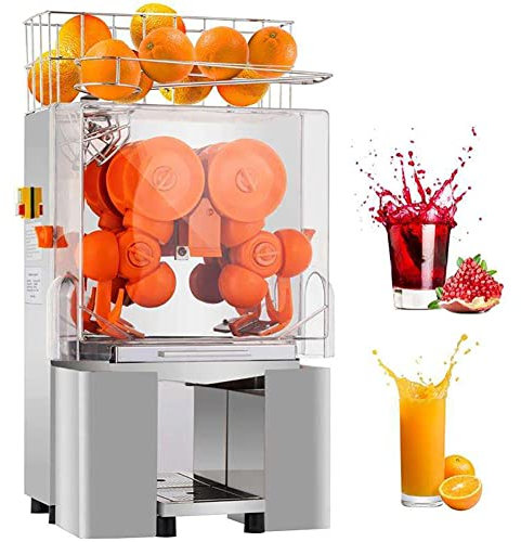 ARWIC Presse-Agrumes Automatique Commercial avec Alimentation et épluchage Automatique Extracteur de jus d'orange à Alimentation Automatique 120 W, Machine de Fabrication de jus d'orange Frais