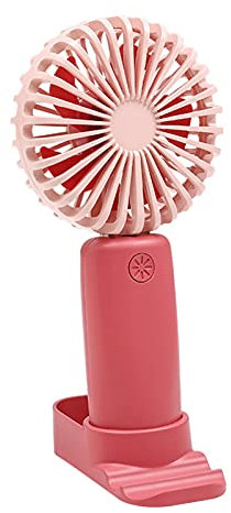 HHUARI Ventilatore Portatile Portatile, Mini Ventilatore da Tavolo in ABS Ultra Silenzioso Portatile per L'Estate - Quadrato Rosa The New