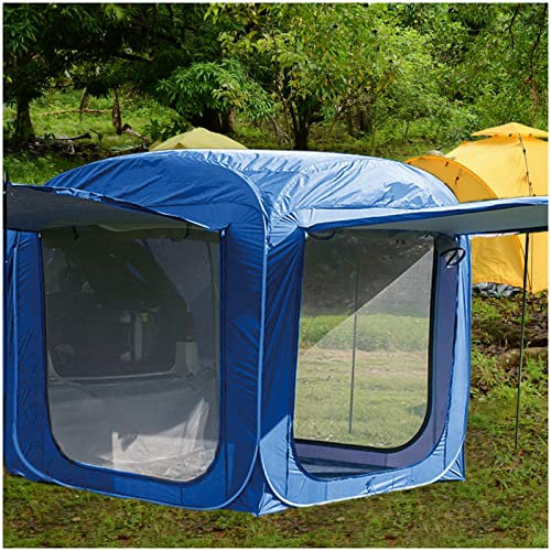 Regensichere Auto-Camping-Überdachung,Pop-Up Suv-Zelt Mit 3 Reißverschlusseingängen&,Tragbare Schnell Zu Öffnende Zelte Für Camping&Musikfestivals&Outdoor-Events, Einfacher Aufbau| Leicht,Blau