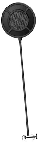 TOPPERFUN Filtro Cubierta De Micrófono Protector De Viento Negro Para Grabación Filtro De Micrófono Para Transmisión Protector De Reventones