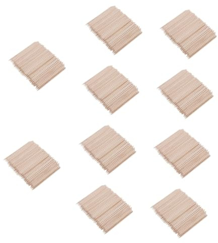 FRCOLOR 1000piezas Palitos De Naranja Para Manicura Empujadores De Cutículas De Madera Multi-funcionales Para Cuidado De Uñas y De Esmalte