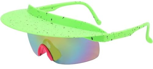 Lipfer Fahrradbrille Mit Krempe, Einteiliges Visier, Outdoor-Sport-Sonnenbrille, Fahrrad-Sonnenbrille, Uv400