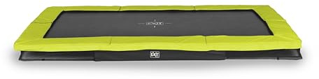 EXIT Toys Silhouette Sports Bodentrampolin - ø244cm - Rundes Inground Gartentrampolin Outdoor - für Personen ab 14 Jahren - Mit Fußschutzsystem - Sicherer Einstieg - Gute Sprungkraft - Grün