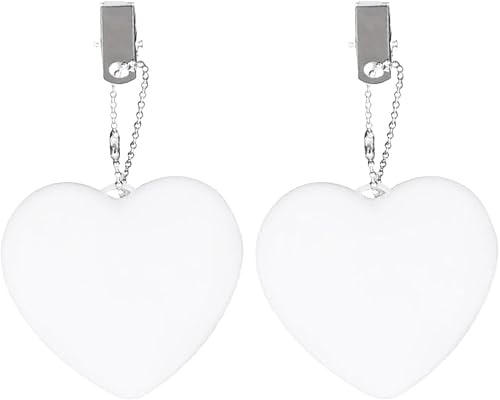 Demiawaking Lot de 2 lampes de poche LED avec capteur automatique marche/arrêt - Lampe de poche - Veilleuse LED - Porte-clés - Cadeau pour femme, mère, amis (cœur, 2 pièces)
