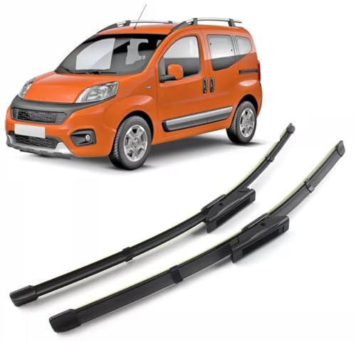 KIT 2 SPAZZOLE TERGICRISTALLO ANTERIORE FIAT QUBO FIORINO DAL 2008 650MM+450MM