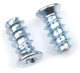 NOLDAR | Viti EURO. Viti di assemblaggio per mobili e armadi. Bulloni di giunzione in acciaio zincato con impronta Pozi. Ø6,3 x 16 mm (100 pezzi)
