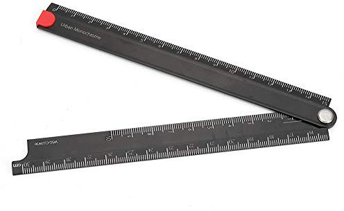 Lineal Falten Aluminiumlegierung Lineal 0-300 Mm Lineal Einfach 90 ° Faltmetall Stationery Rule Aluminiumlegierung Lineal von Stainl Hochwertiger Stahl von Umgebungen. in Kontinuierlich