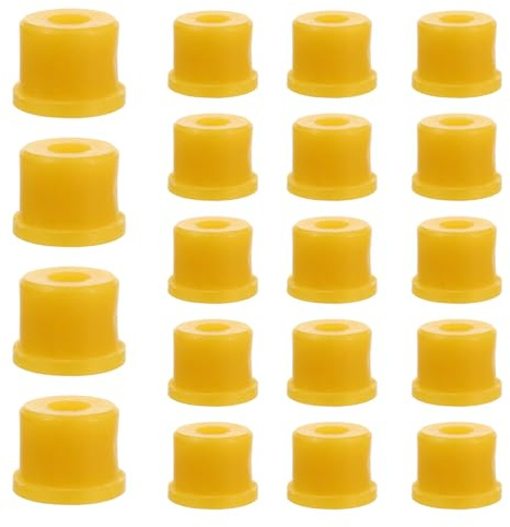 MAGICLULU 30 Piezas Funda de Goma Amortiguadora Bujes para Motocicleta Repuesto de Resorte de Doble Cabezal de Goma Bujes de Grillete para Triciclo Eléctrico Soporte de Resorte para Motoc