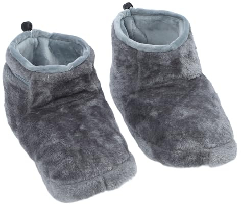 Bamjour Calentador de Botas, Temperatura de Calentamiento de 5 Niveles Zapatillas Eléctricas Calentador de Pies con 1 par de Botas Calefactables Zapatillas Calefactables Gruesas Antideslizantes
