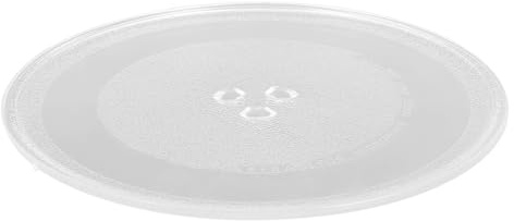 BESPORTBLE Piatto Girevole in Vetro per Microonde 255 CM Lastra di Vetro Sostitutiva Trasparente per Forno Microonde Ricambio Piatto Girevole Compatibile Facile da Pulire e Installare
