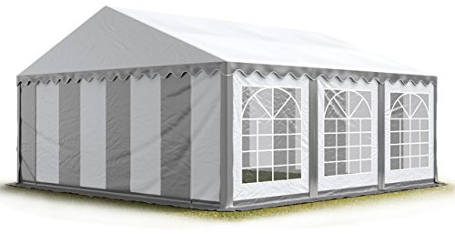 TOOLPORT 5x6 m Tente de réception/Barnum Gris-Blanc Toile de Haute qualité PVC 700 N