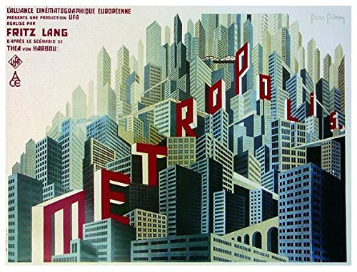 Close Up Metropolis Poster (69cm x 93cm) + 2 St. Schwarze Posterleisten mit Aufhängung