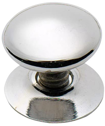 Merriway bh05186 puerta pomo latón cromado Victorian 25 mm, set de 5 piezas