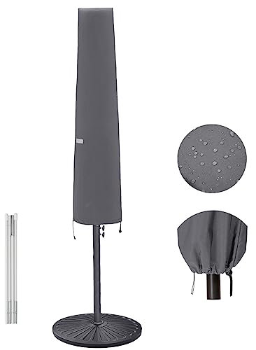 Garden Balsam Patio Umbrella Cover 170x28/40cm Fits for 2-3m (6-9ft) Outdoor Market Umbrellas with Zipper and Rod, Water Resistant, Fade Resistant