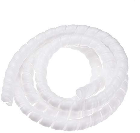 N/A Flexible Spiralschlauch, Spiralbindung, 16 mm x 19 mm, Weiß