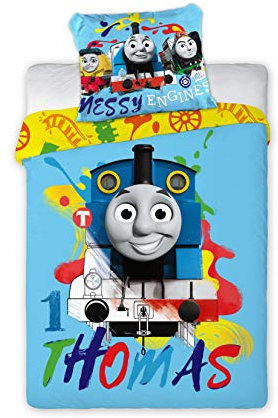 Thomas and Friends 046 Kinderbettwäsche Babybettwäsche 100x135 cm + 40x60 cm