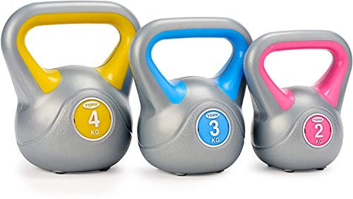 Fitness York 2,3,4KG Vinyl Kettlebell Set