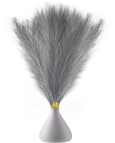 3 Piezas de Tallos de Hierba de Pampas Artificiales de 45cm Pulgadas, Ramas de Hierba secas esponjosas, Tallos de Plantas, Ramo de Flores, para Bodas