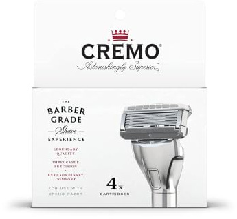 Cremo Razor Blade Refills for Men - Fights Razor Burn - 4 Pack