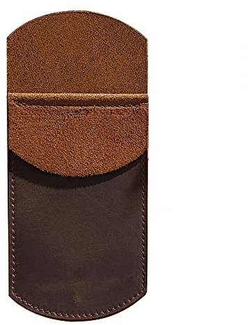 Federmäppchen aus Leder, Lederetui Stifttasche Retro Stifttasche Stiftholster für 3-5 Stifte
