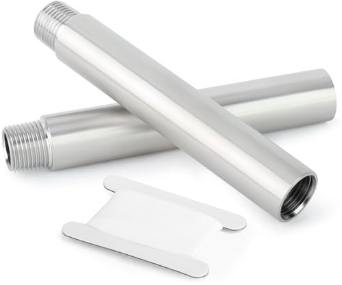 ERGAOBOY 2 piezas 150 mm 1 hembra x 1 macho BSP pezón tubo fundido 304 accesorios de tubería de acero inoxidable